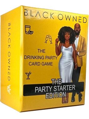 Black Owned "The Party Starter" Drinking Party Card Game - Factory Sealed